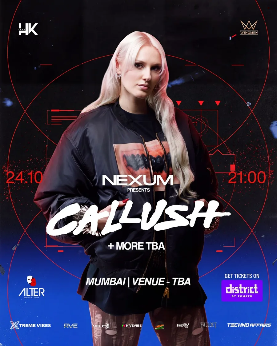 NEXUM presents Callush poster for Mumbai on 24 October